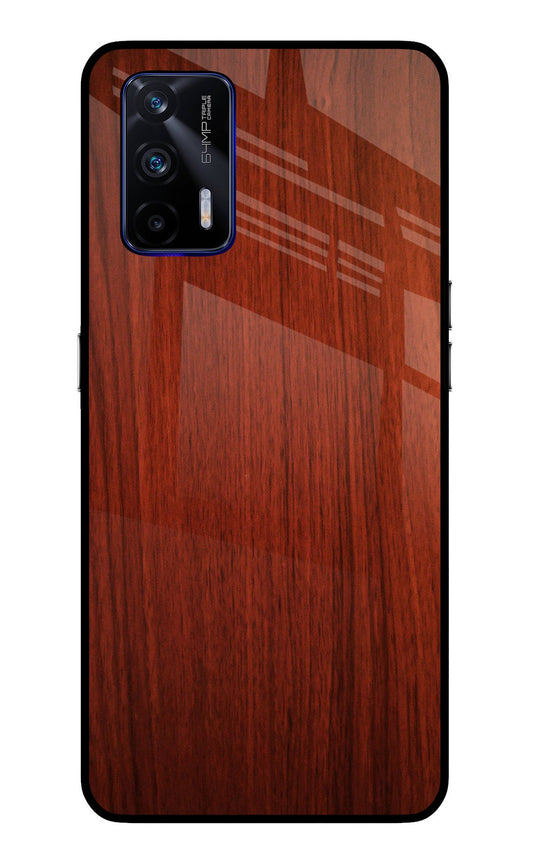 Wooden Plain Pattern Realme GT 5G Glass Case