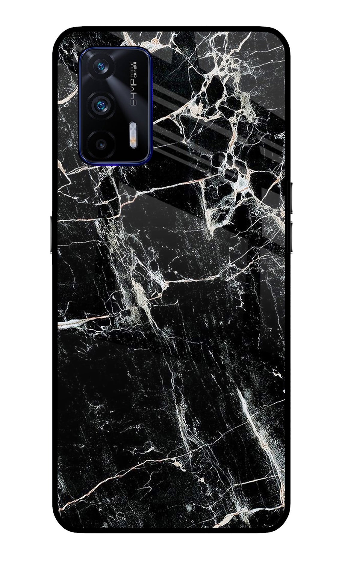 Black Marble Texture Realme GT 5G Back Cover