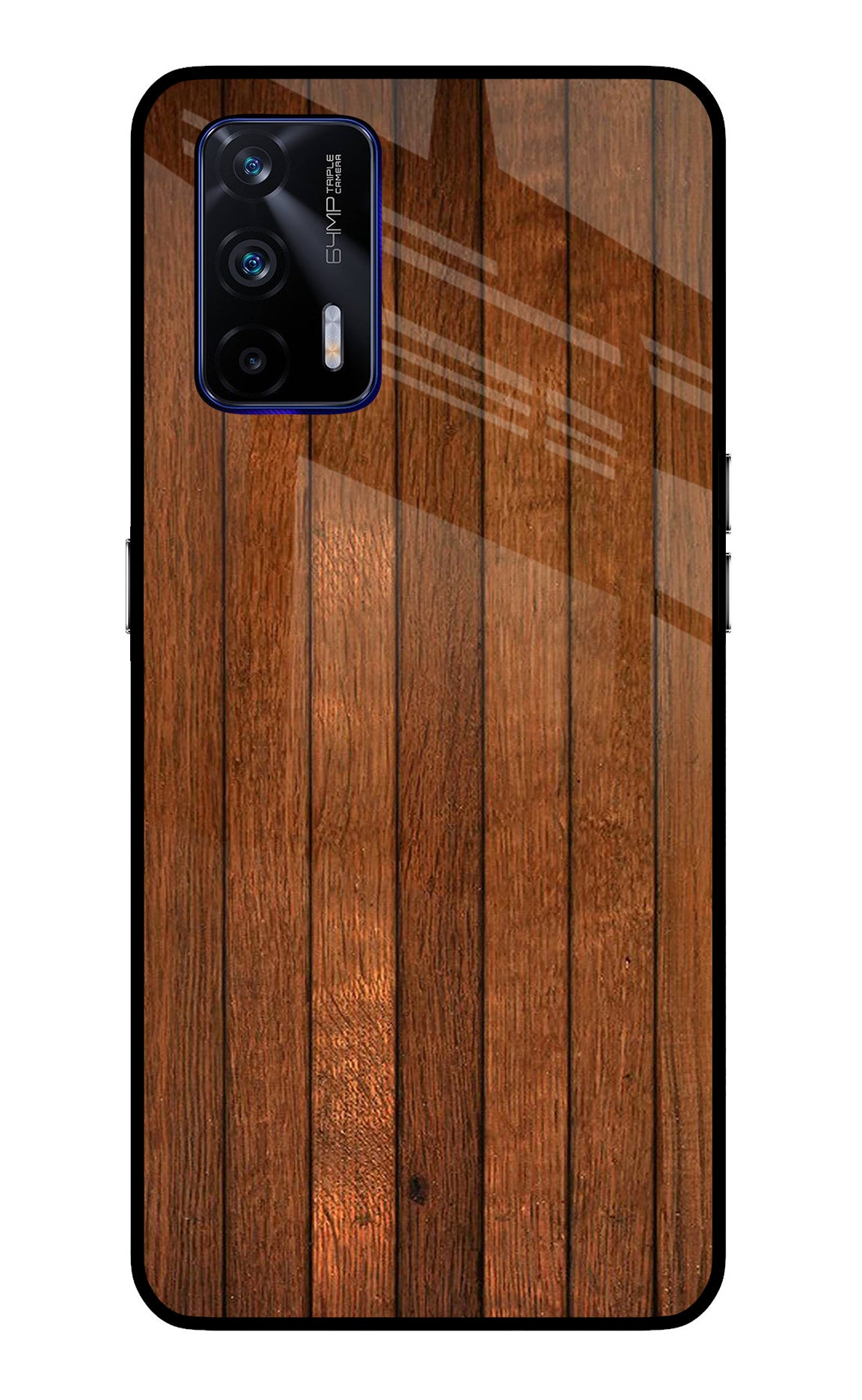 Wooden Artwork Bands Realme GT 5G Back Cover