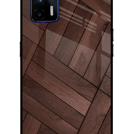 Wooden Texture Design Realme GT 5G Glass Case