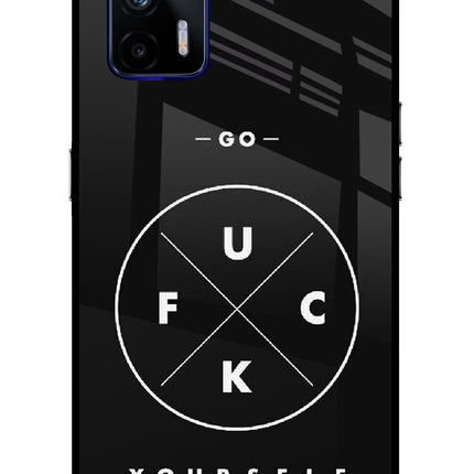 Go Fuck Yourself Realme GT 5G Glass Case Back Cover by Casekaro