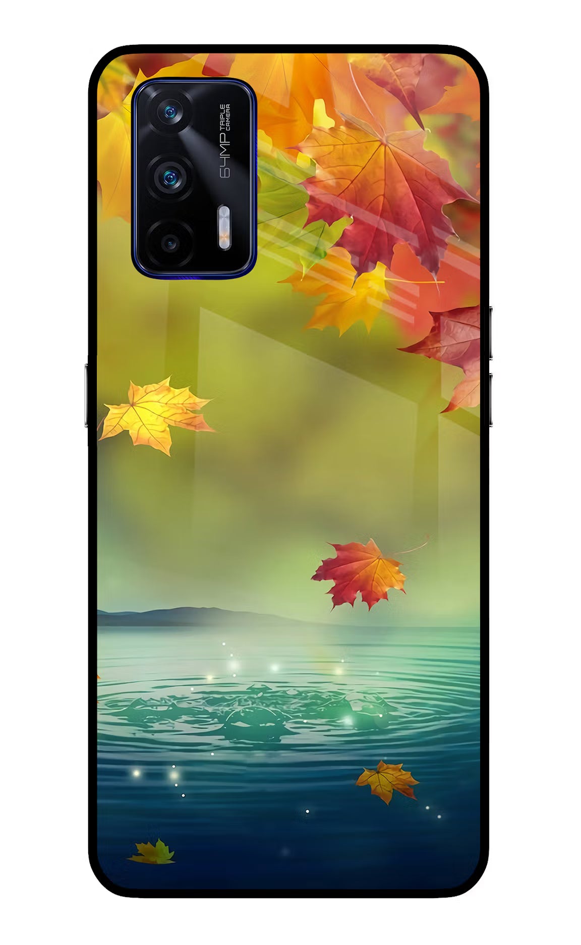 Flowers Realme GT 5G Glass Case Back Cover by Casekaro