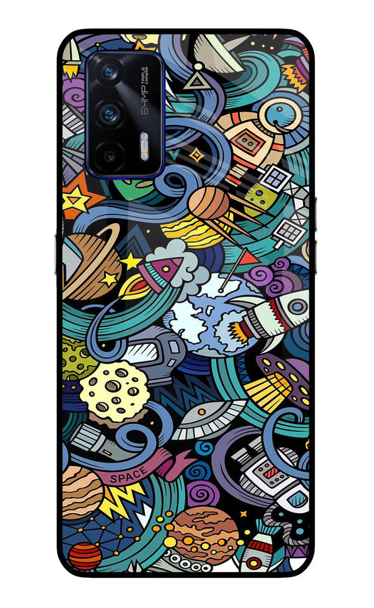 Space Abstract Realme GT 5G Glass Case