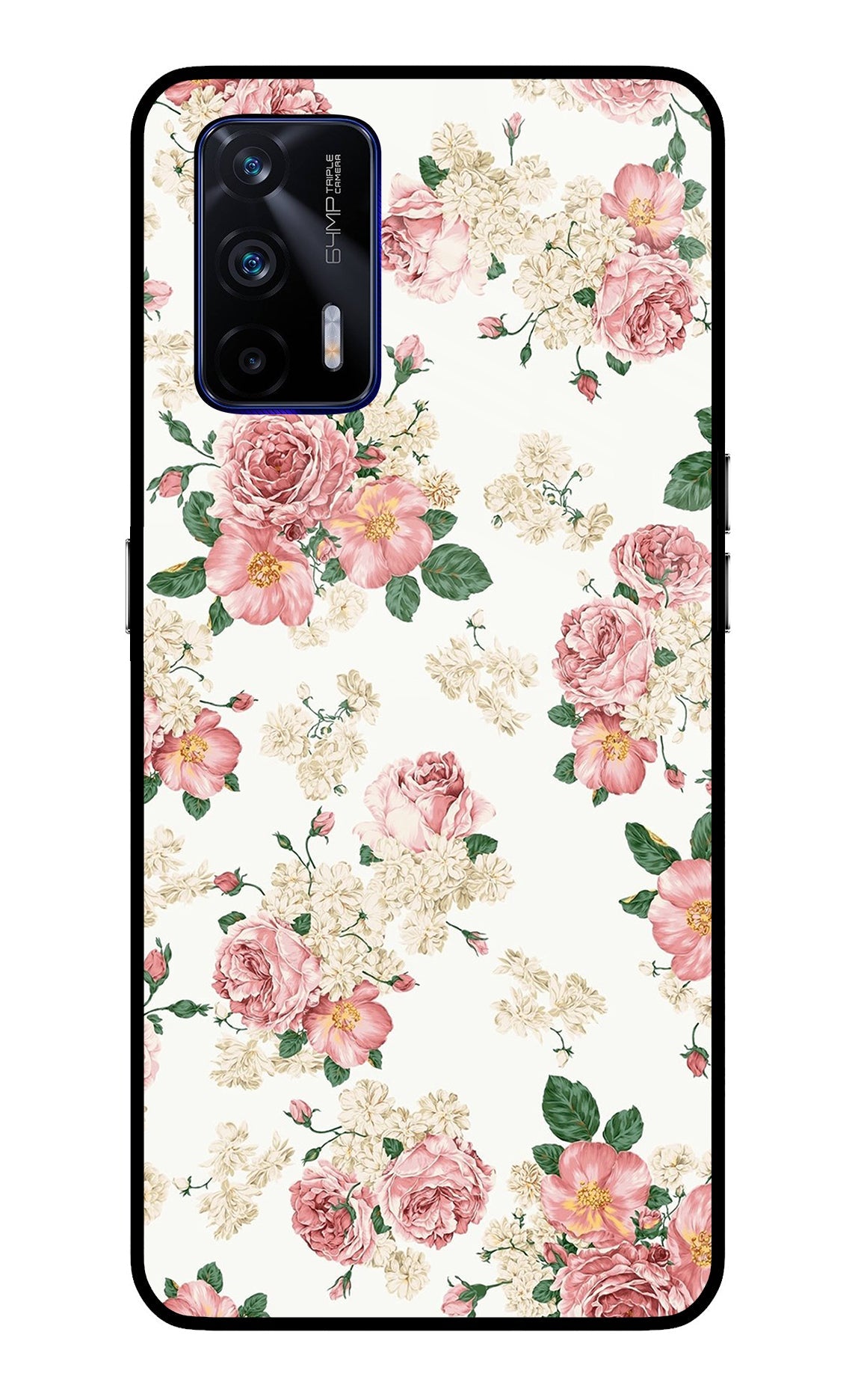 Flowers Realme GT 5G Glass Case