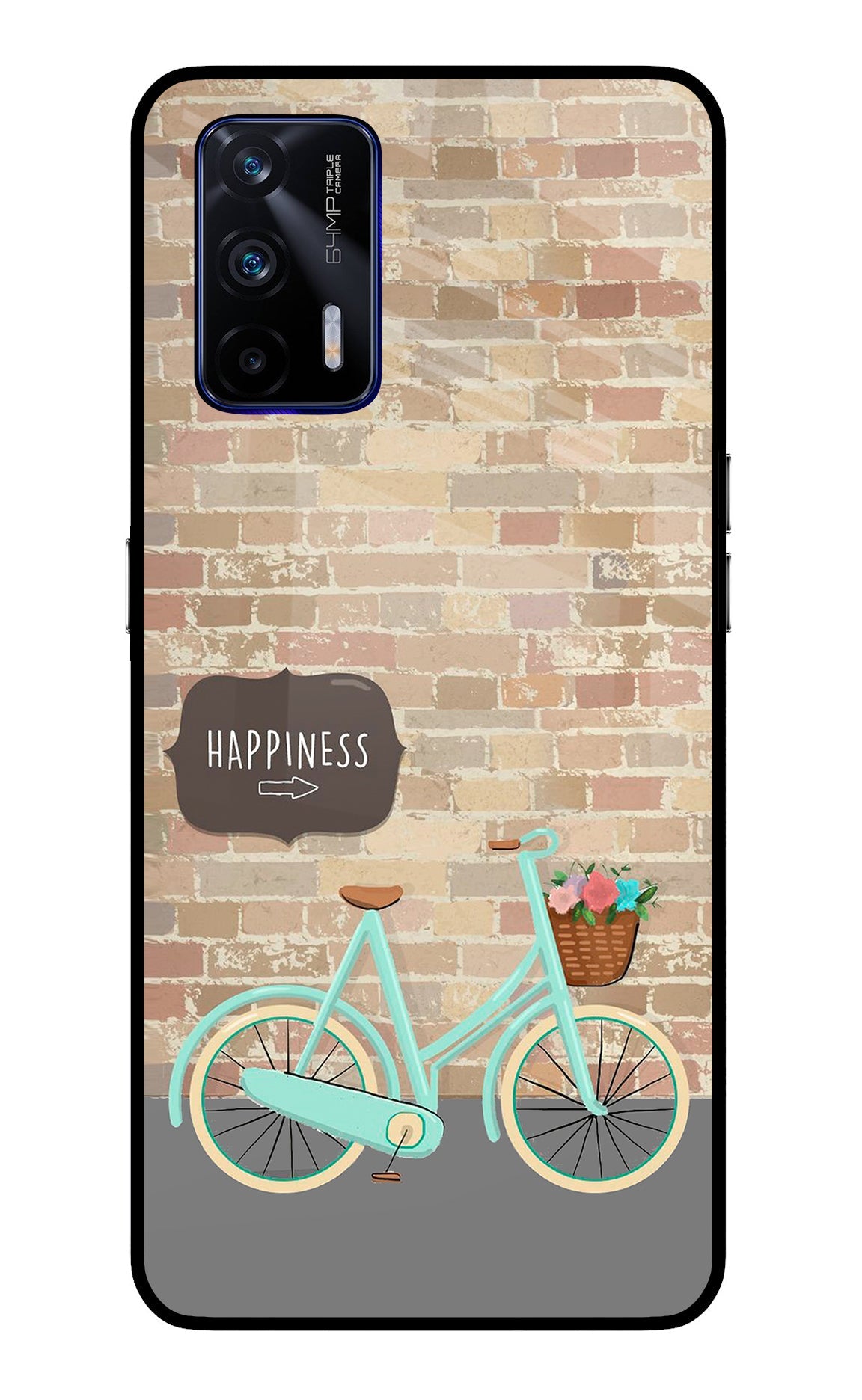 Happiness Artwork Realme GT 5G Glass Case