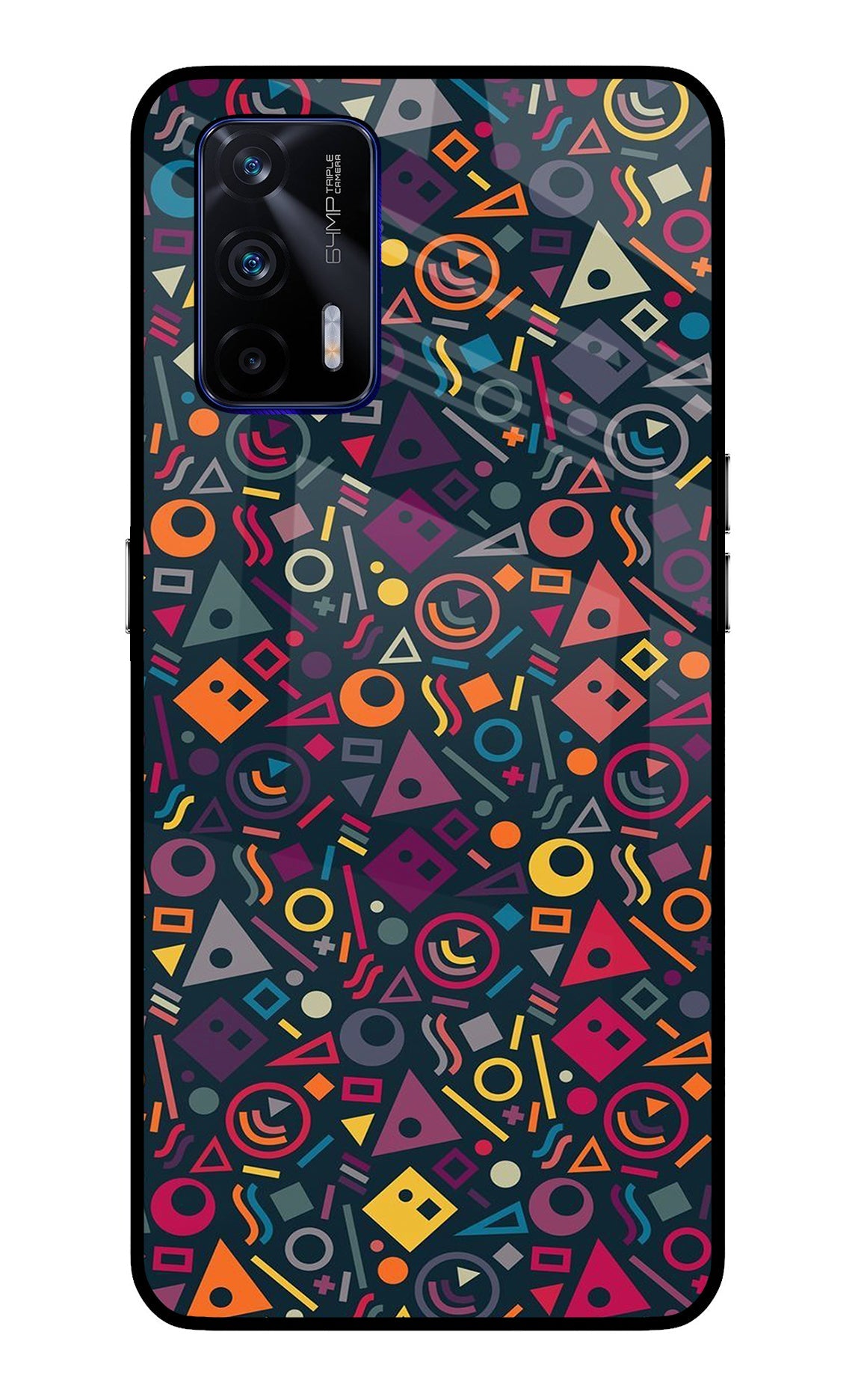 Geometric Abstract Realme GT 5G Glass Case