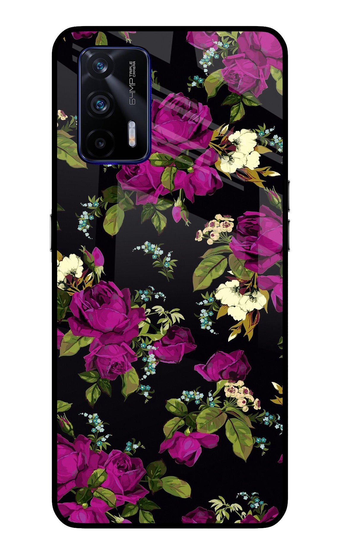 Flowers Realme GT 5G Glass Case