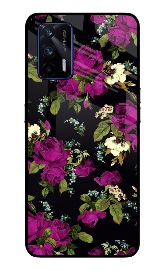 Flowers Realme GT 5G Glass Case