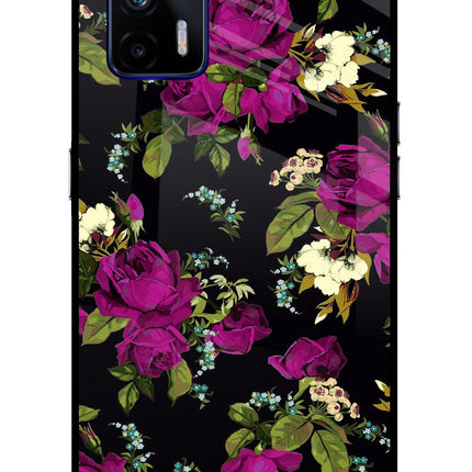 Flowers Realme GT 5G Glass Case