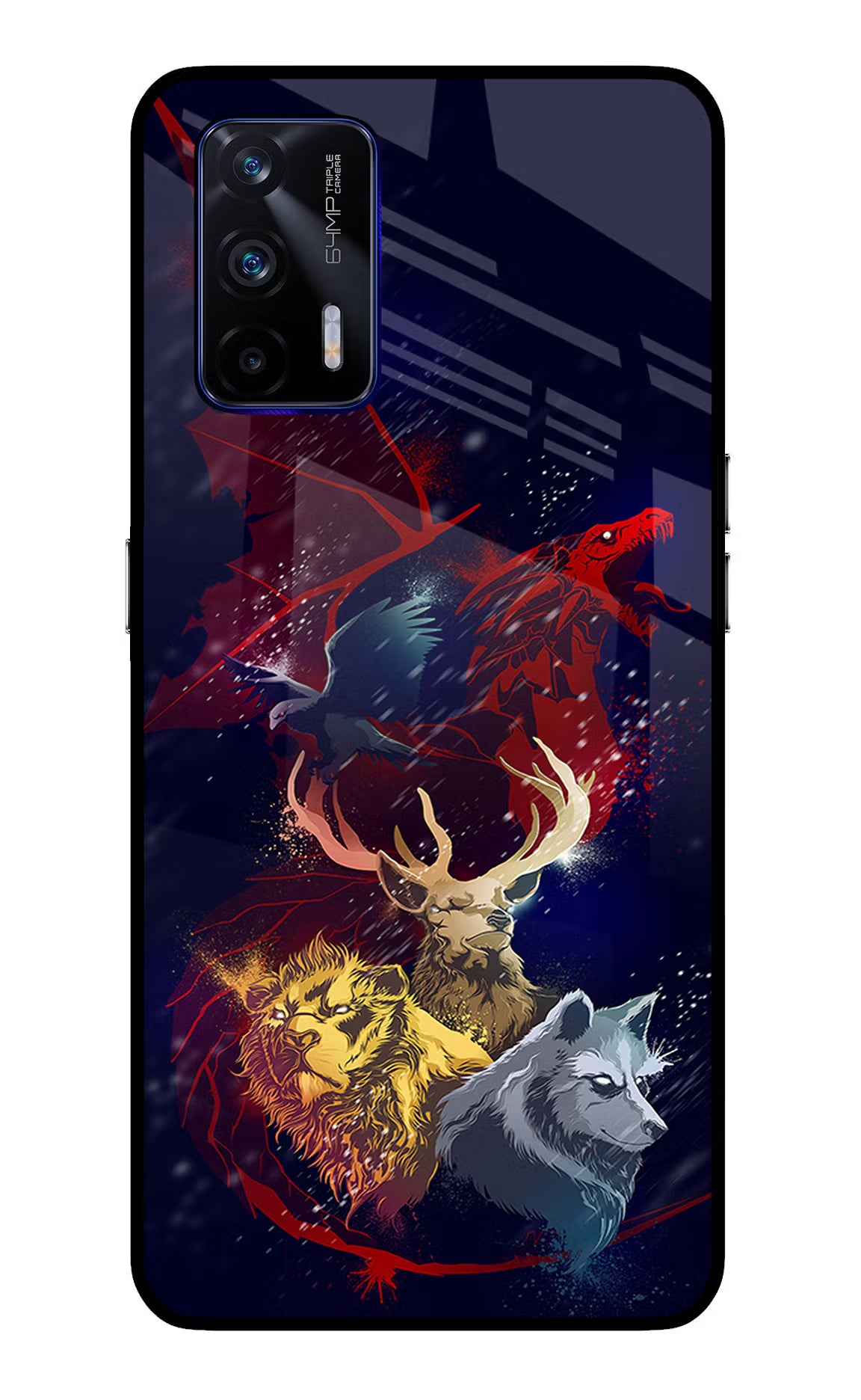 Game Of Thrones Realme GT 5G Glass Case Back Cover by Casekaro