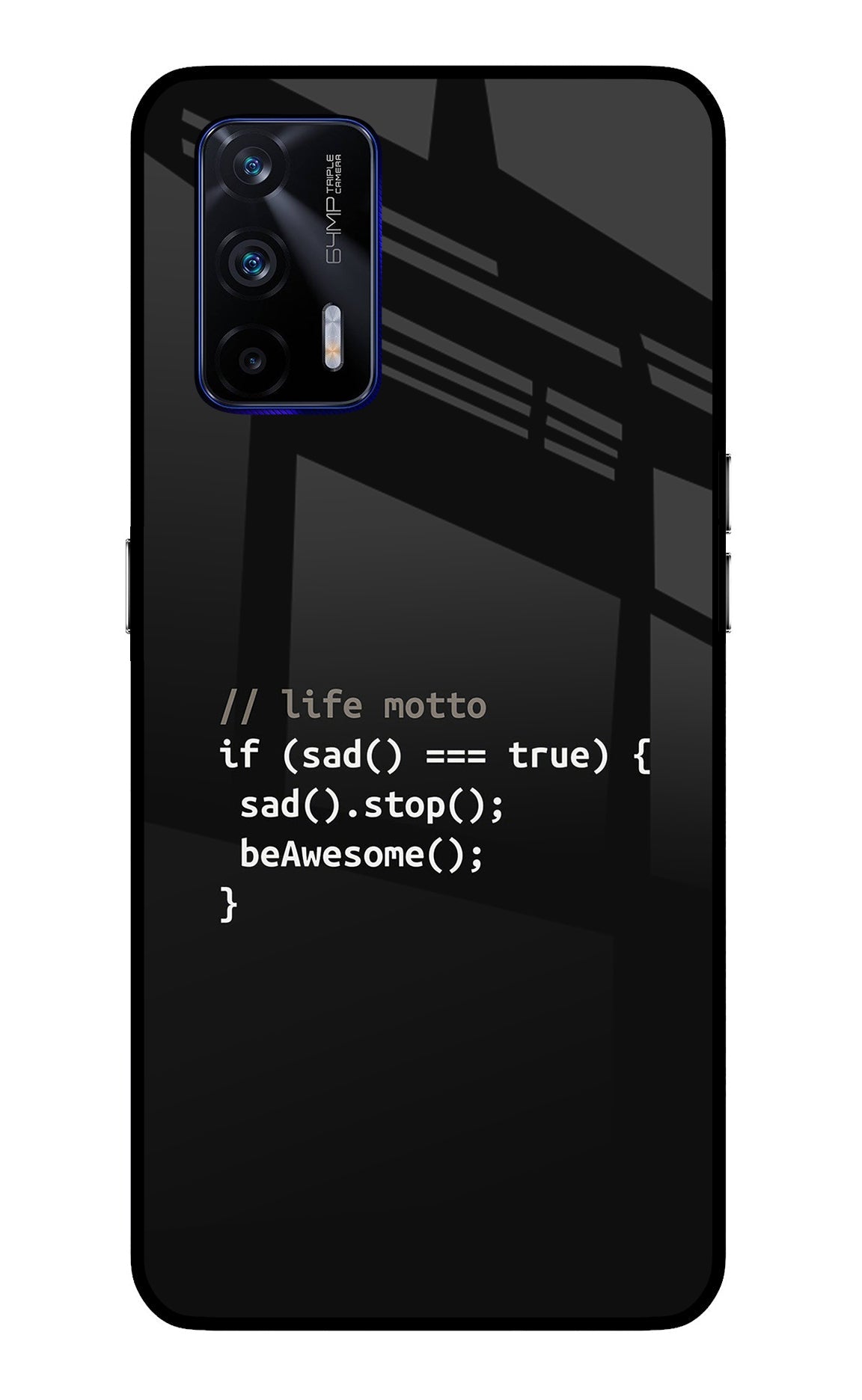 Life Motto Code Realme GT 5G Glass Case