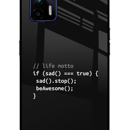 Life Motto Code Realme GT 5G Glass Case