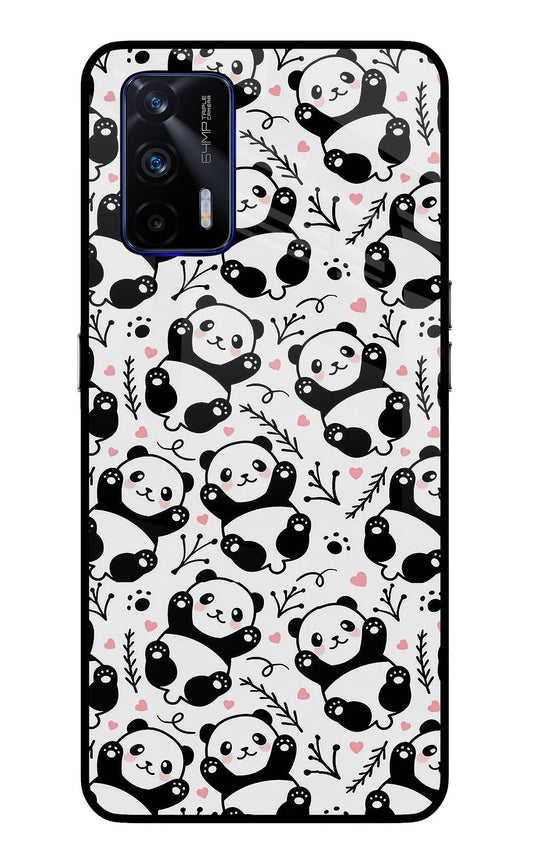 Cute Panda Realme GT 5G Glass Case