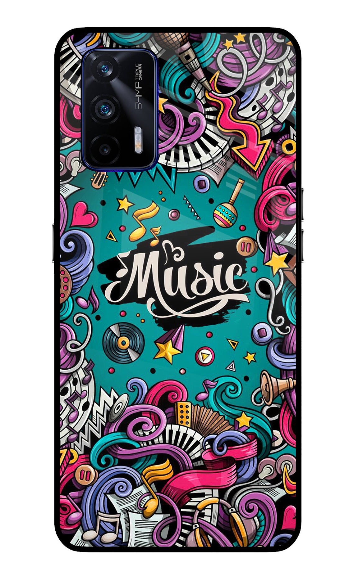 Music Graffiti Realme GT 5G Back Cover