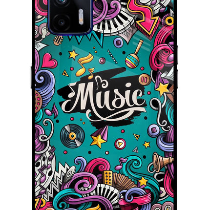 Music Graffiti Realme GT 5G Glass Case