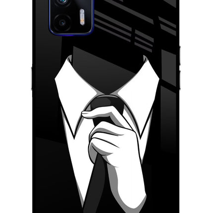 Black Tie Realme GT 5G Glass Case