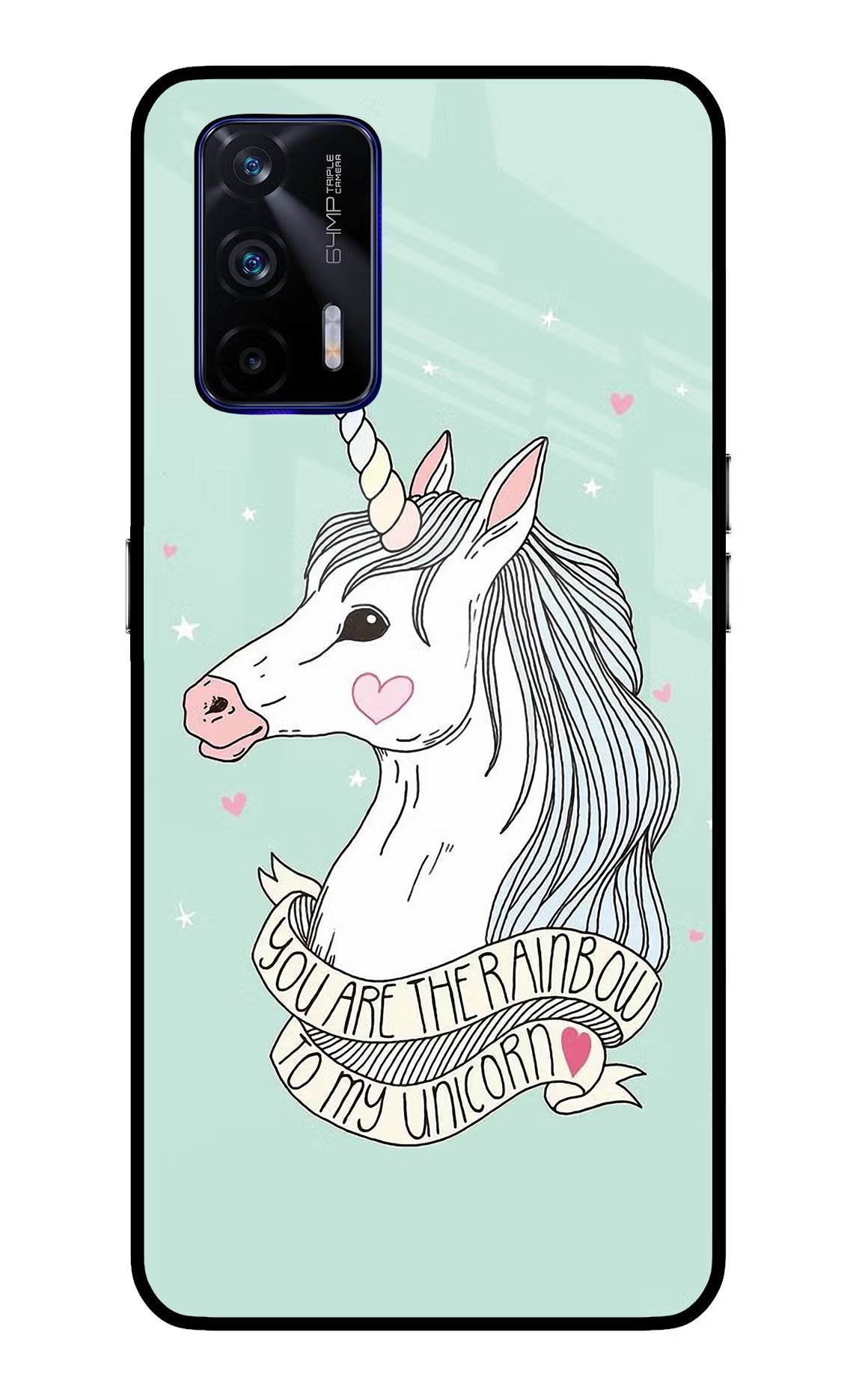 Unicorn Wallpaper Realme GT 5G Glass Case Back Cover by Casekaro
