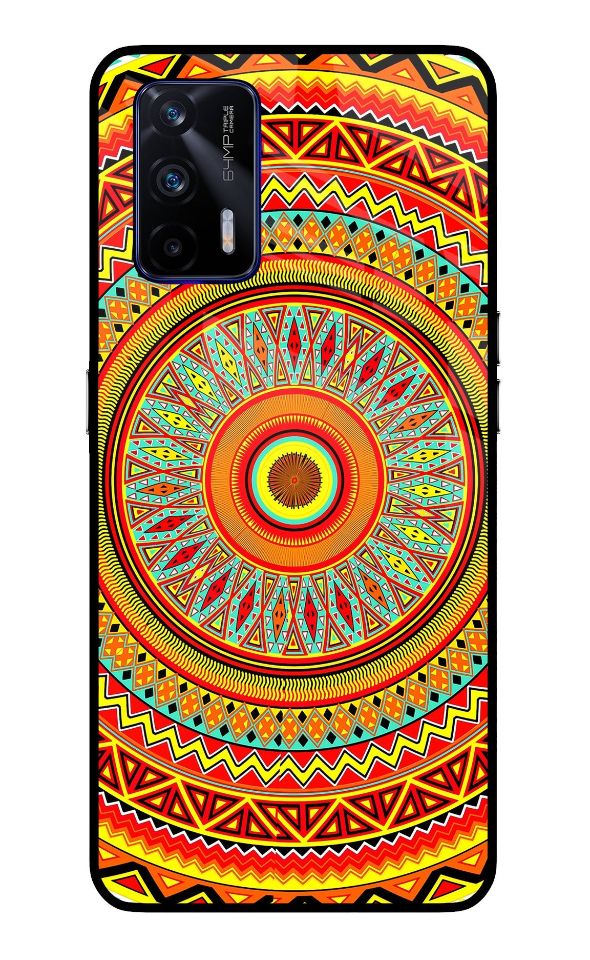 Mandala Pattern Realme GT 5G Glass Case