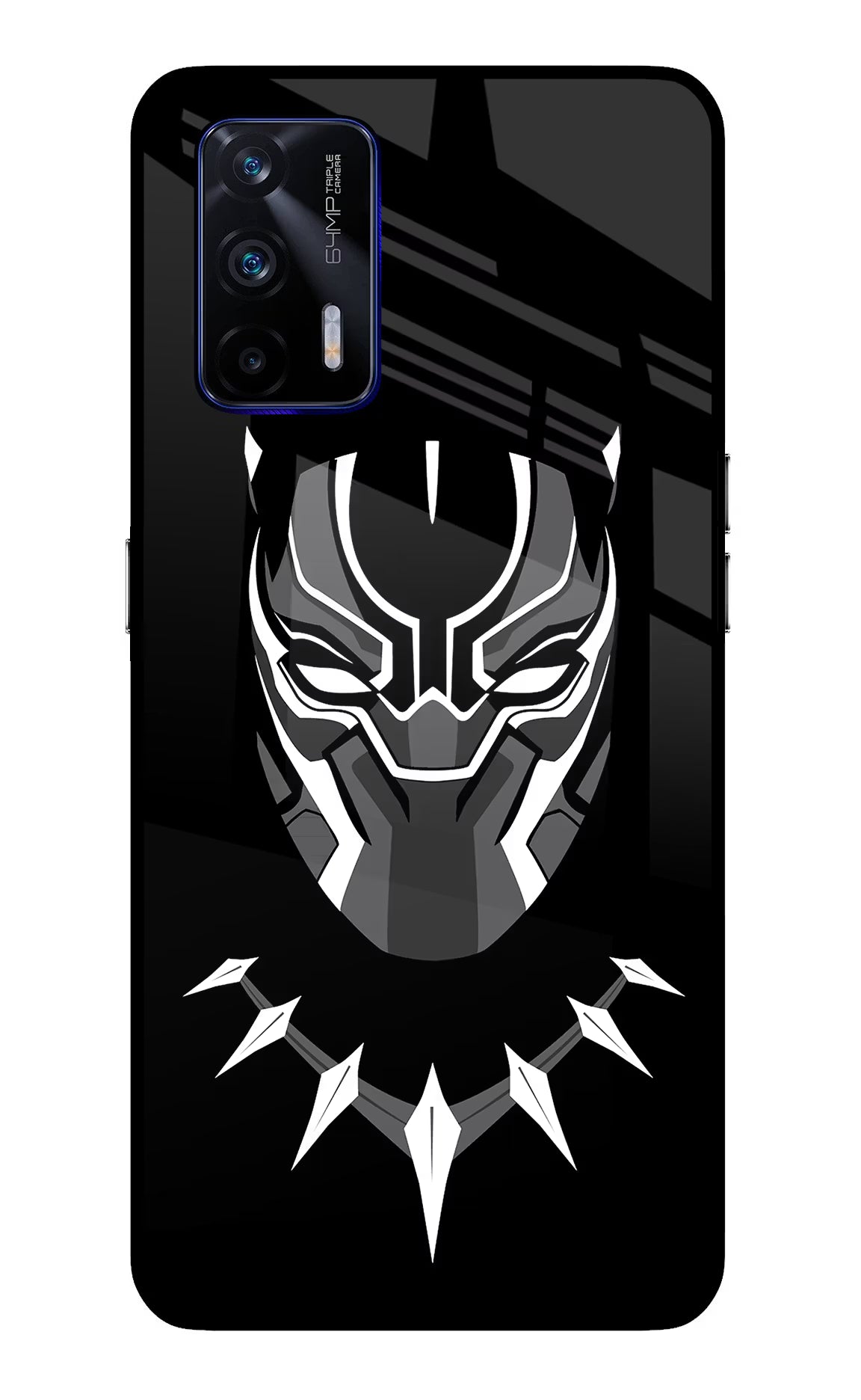 Black Panther Realme GT 5G Glass Case Back Cover by Casekaro