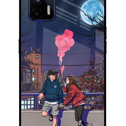 Chilling Couple Realme GT 5G Glass Case
