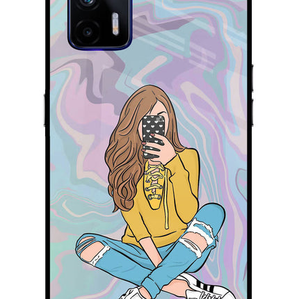 Selfie Girl Realme GT 5G Glass Case