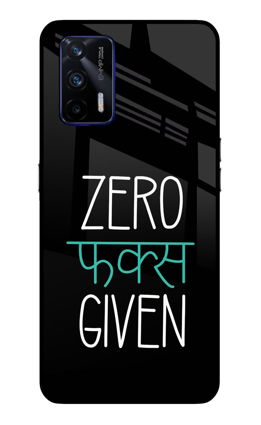 Zero Fucks Given Realme GT 5G Back Cover, Glass case