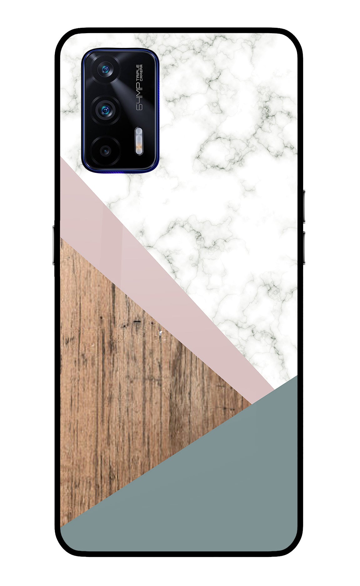 Marble wood Abstract Realme GT 5G Glass Case