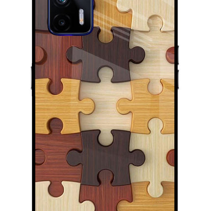 Wooden Puzzle Realme GT 5G Glass Case