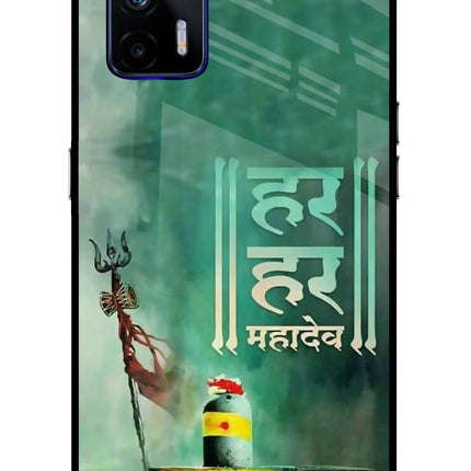 Har Har Mahadev Shivling Realme GT 5G Glass Case