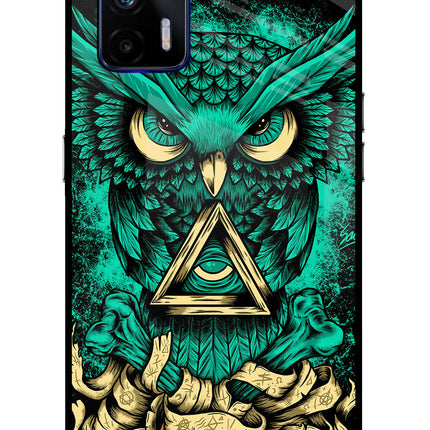 Green Owl Realme GT 5G Glass Case