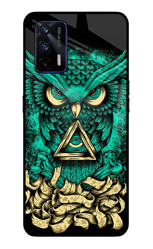 Green Owl Realme GT 5G Glass Case