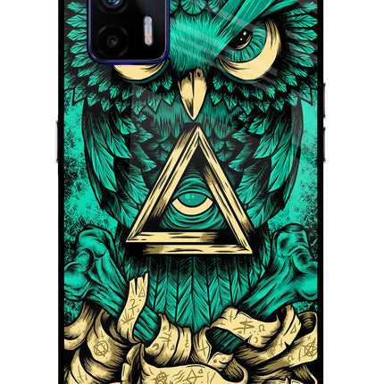 Green Owl Realme GT 5G Glass Case