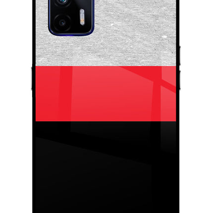 Tri Color Pattern Realme GT 5G Glass Case