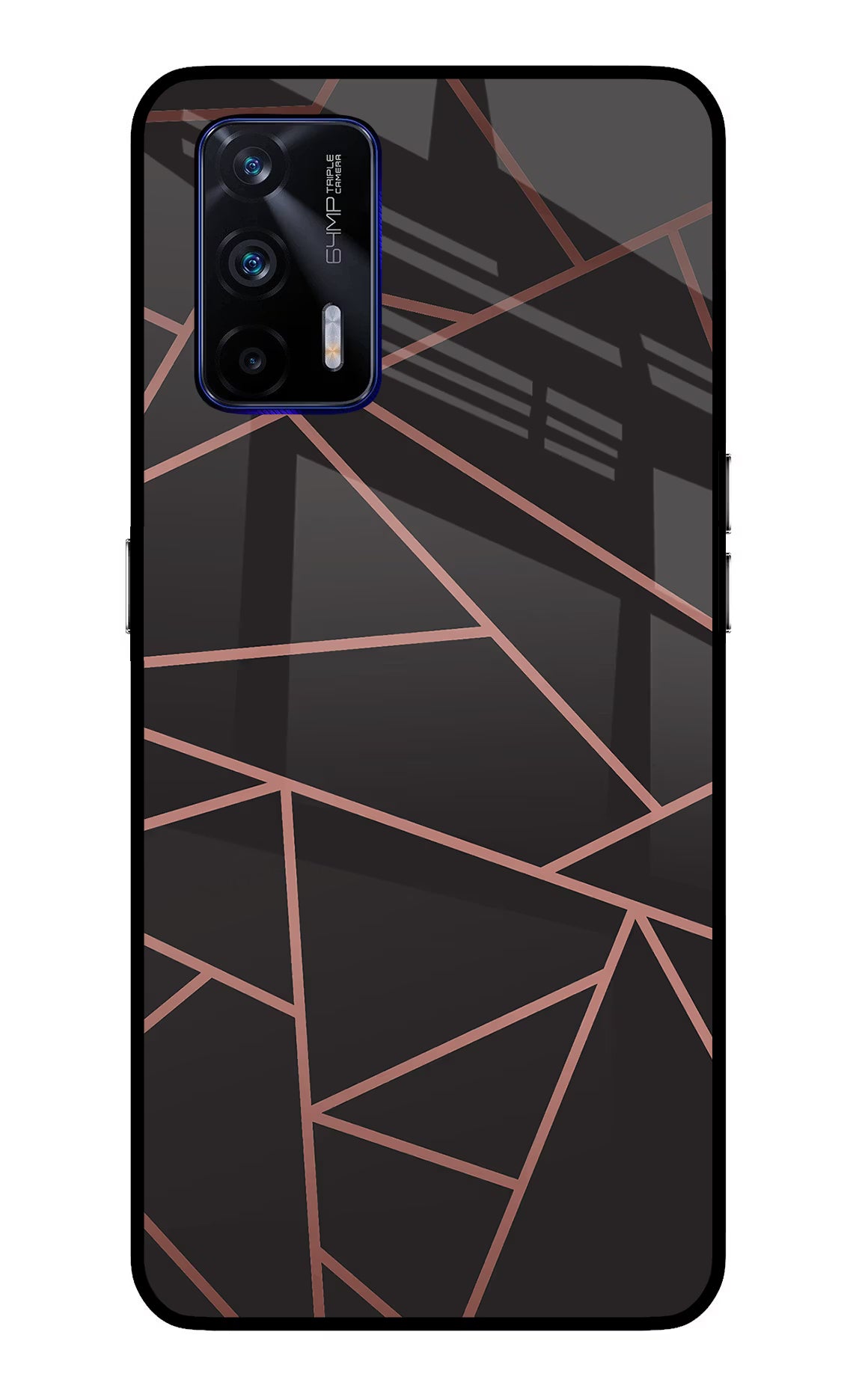 Geometric Pattern Realme GT 5G Glass Case Back Cover by Casekaro