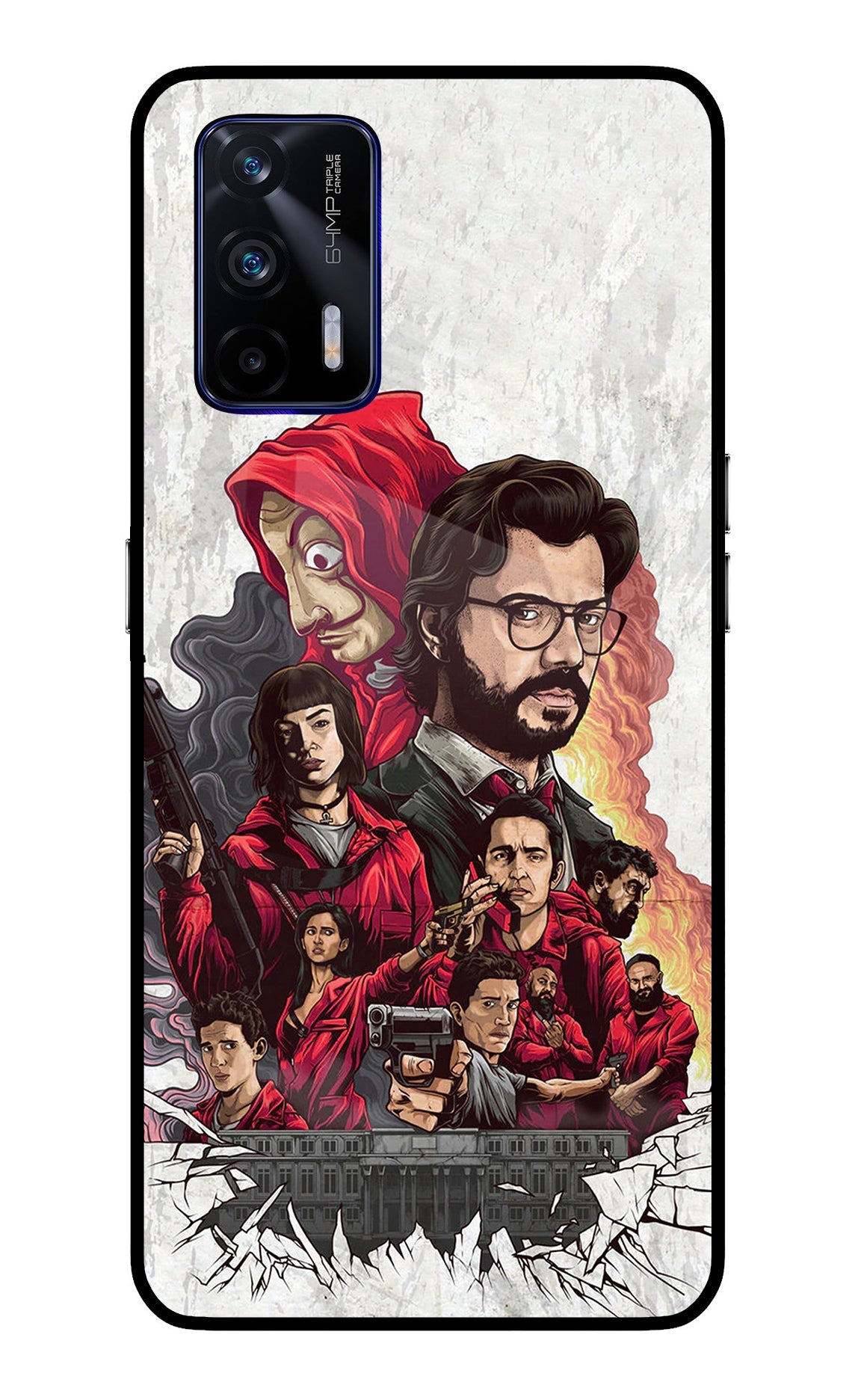 Money Heist Artwork Realme GT 5G Back Cover