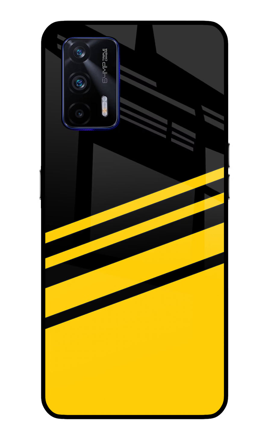 Yellow Shades Realme GT 5G Back Cover, Glass case