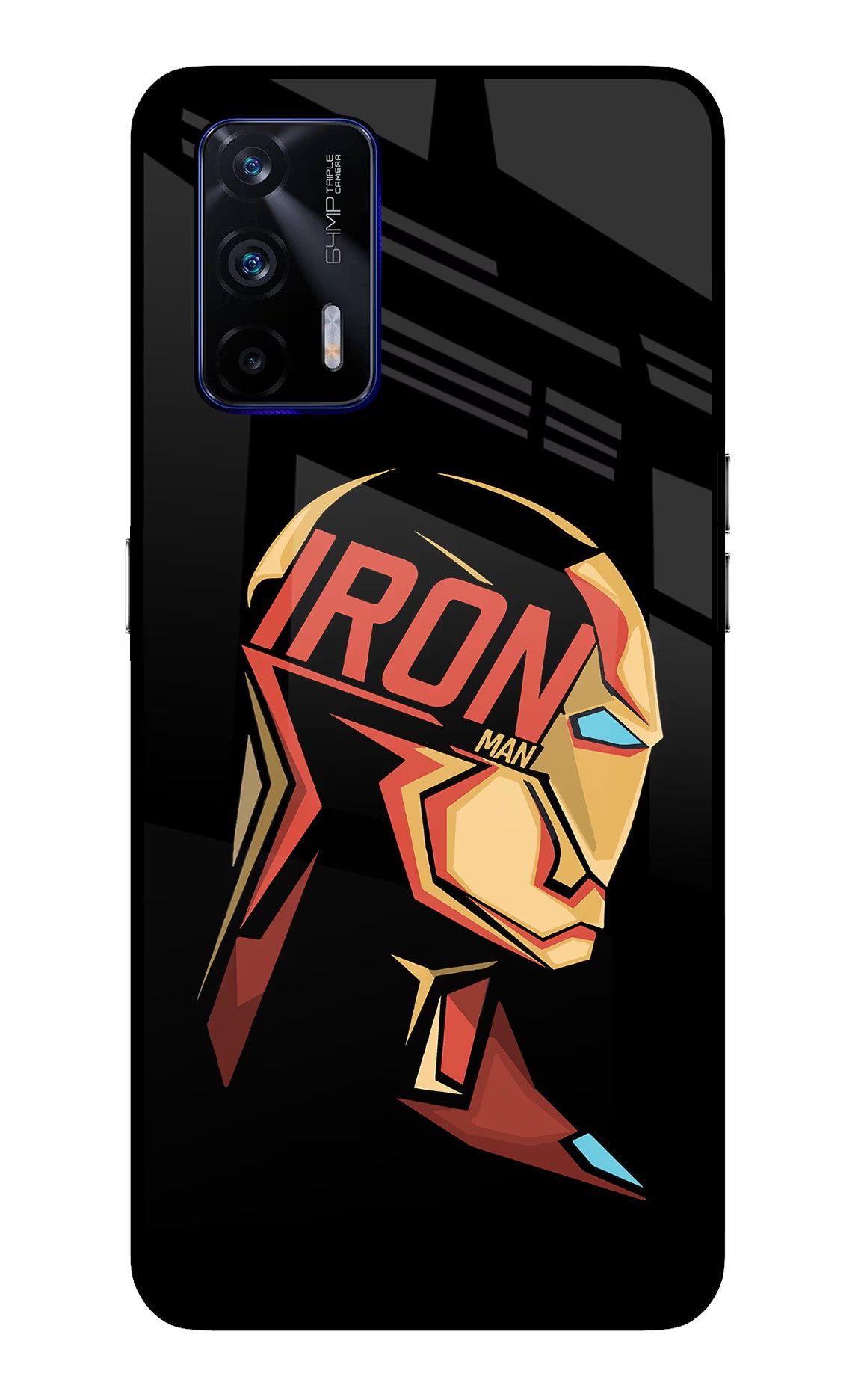IronMan Realme GT 5G Glass Case Back Cover by Casekaro