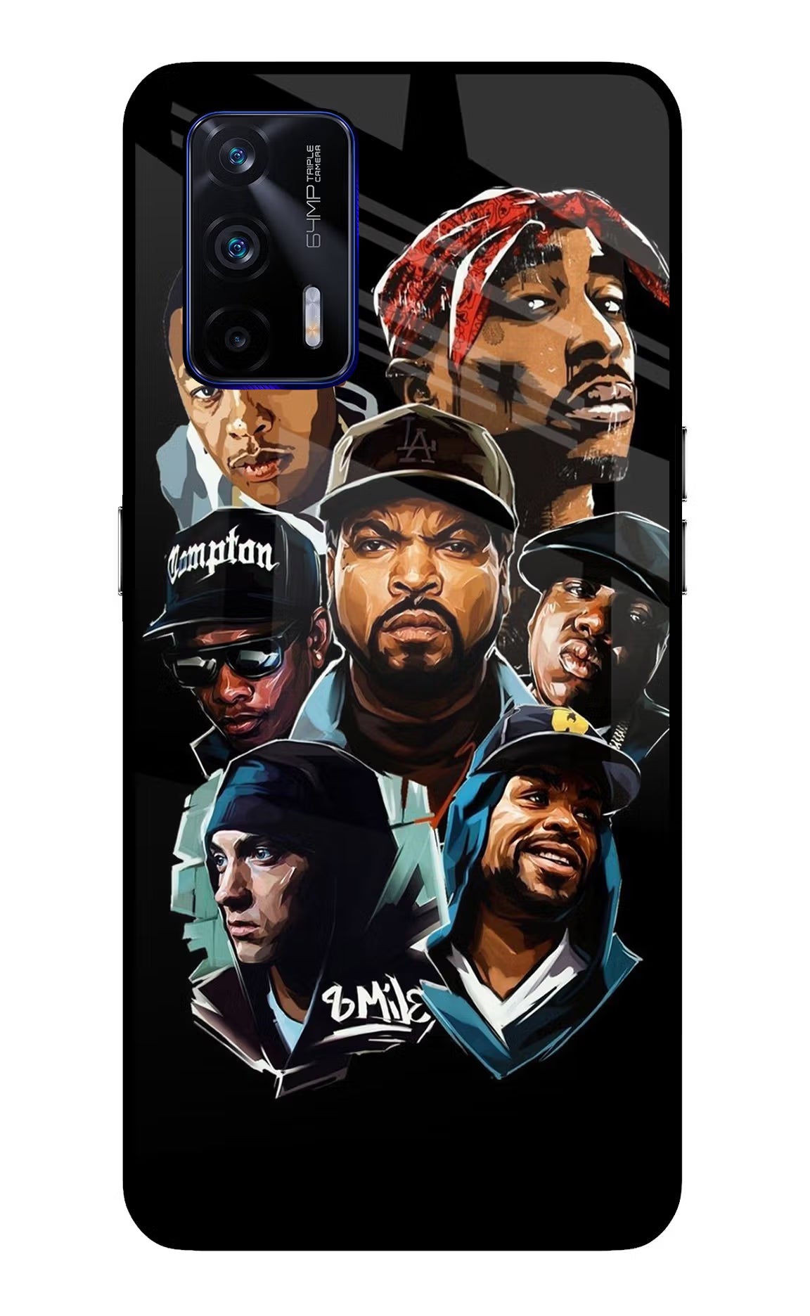 Rappers Realme GT 5G Glass Case Back Cover by Casekaro
