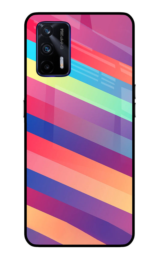 Stripes color Realme GT 5G Glass Case