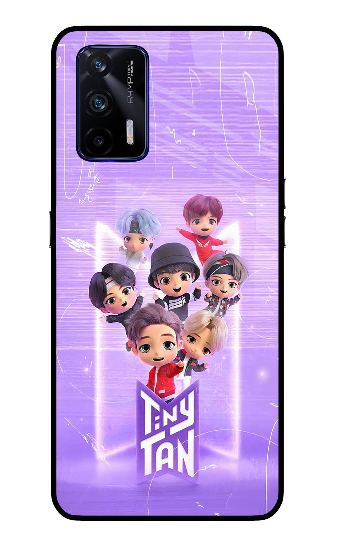 BTS Tiny Tan Realme GT 5G Glass Case