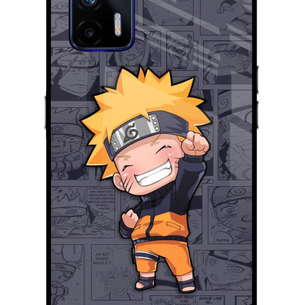 Chota Naruto Realme GT 5G Glass Case Back Cover by Casekaro
