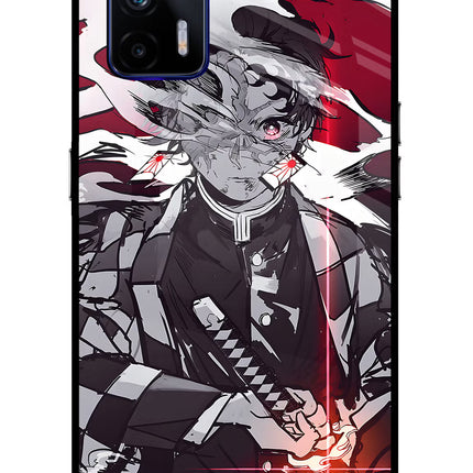 Demon Slayer Realme GT 5G Glass Case Back Cover by Casekaro