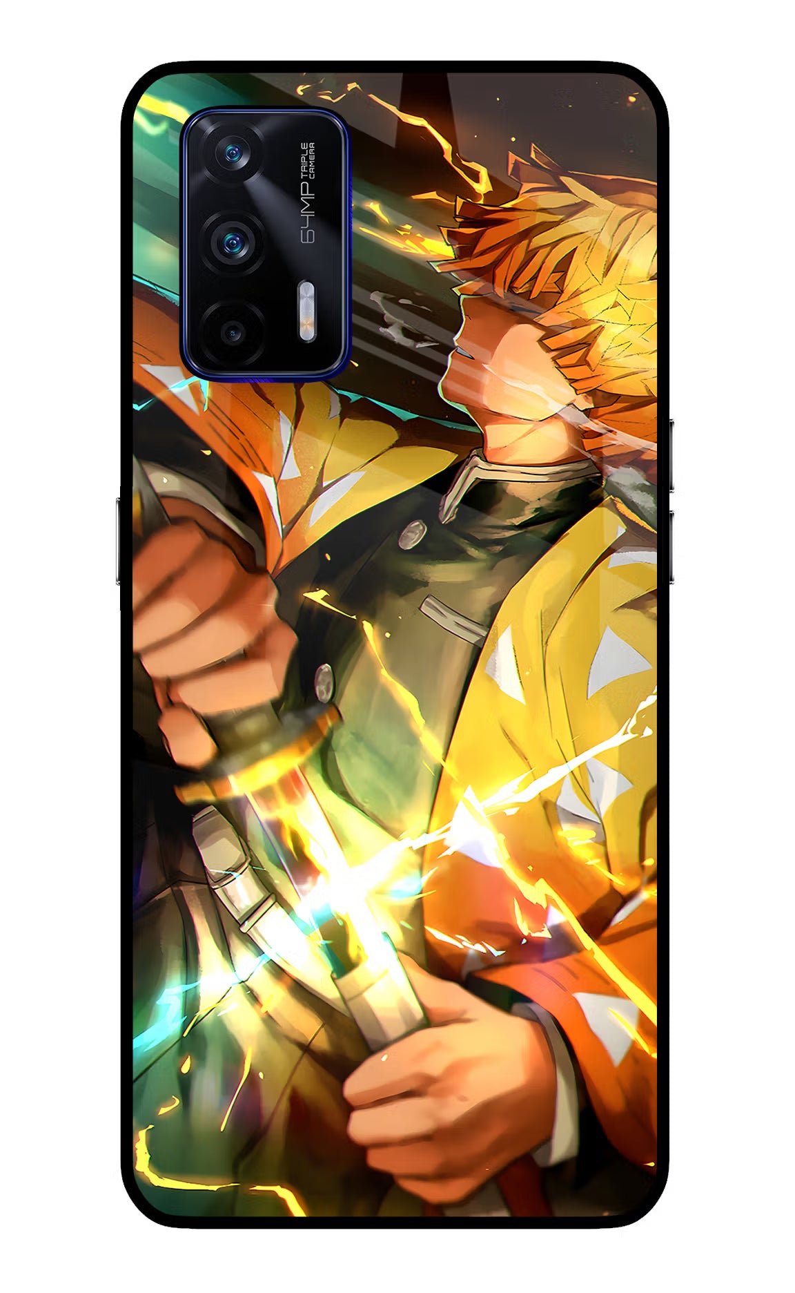 Demon Slayer Realme GT 5G Glass Case Back Cover by Casekaro