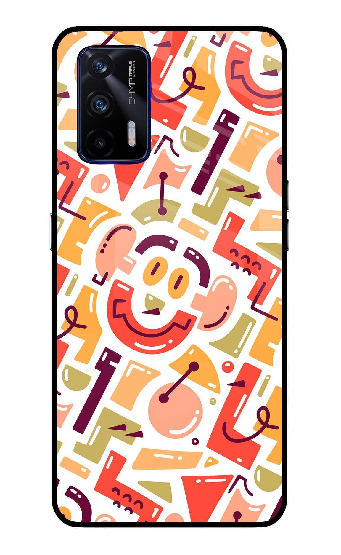 Doodle Pattern Realme GT 5G Back Cover