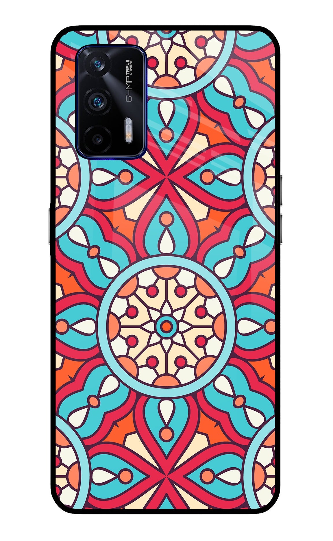 Mandala Geometric Realme GT 5G Glass Case