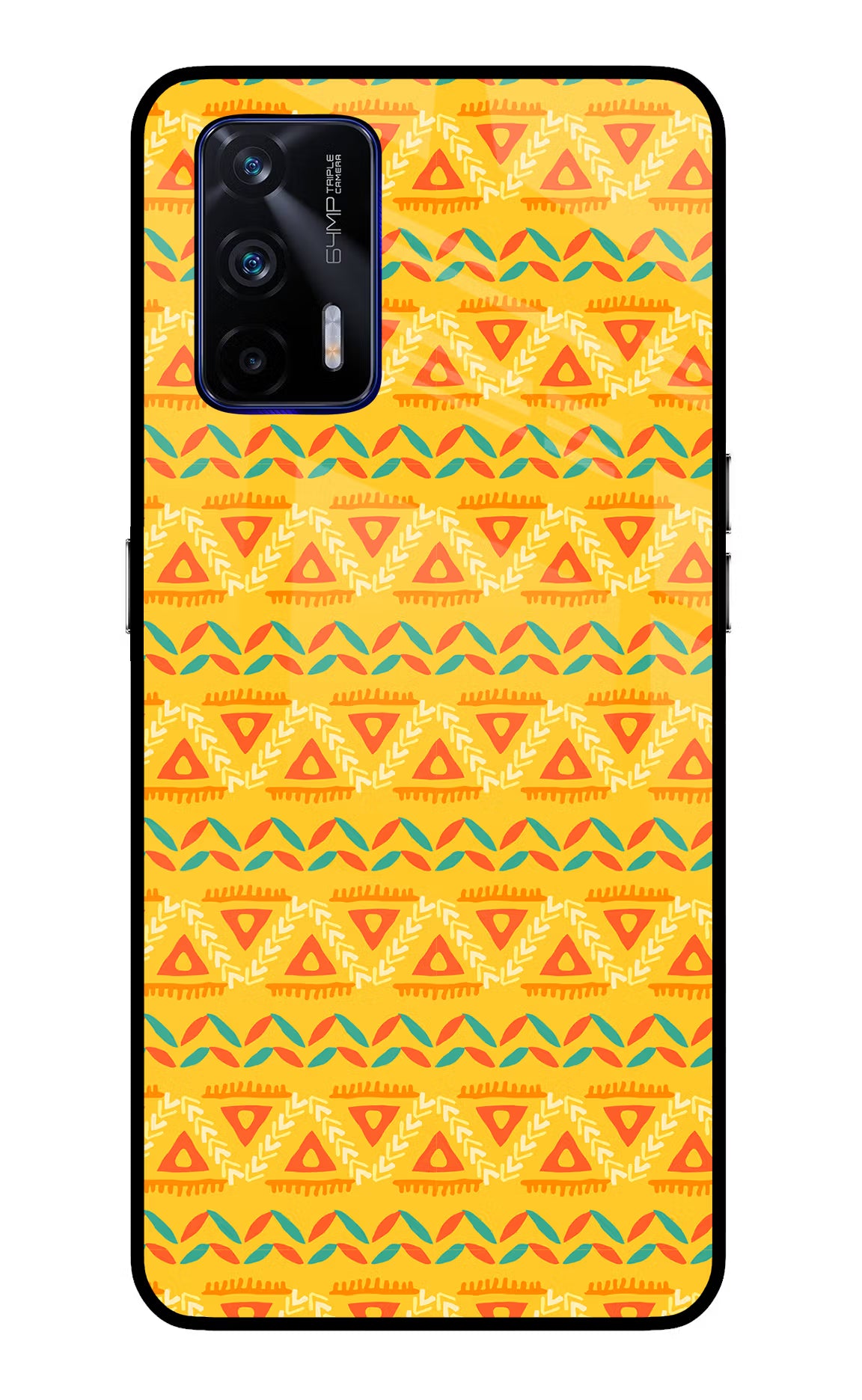 Tribal Pattern Realme GT 5G Glass Case Back Cover by Casekaro