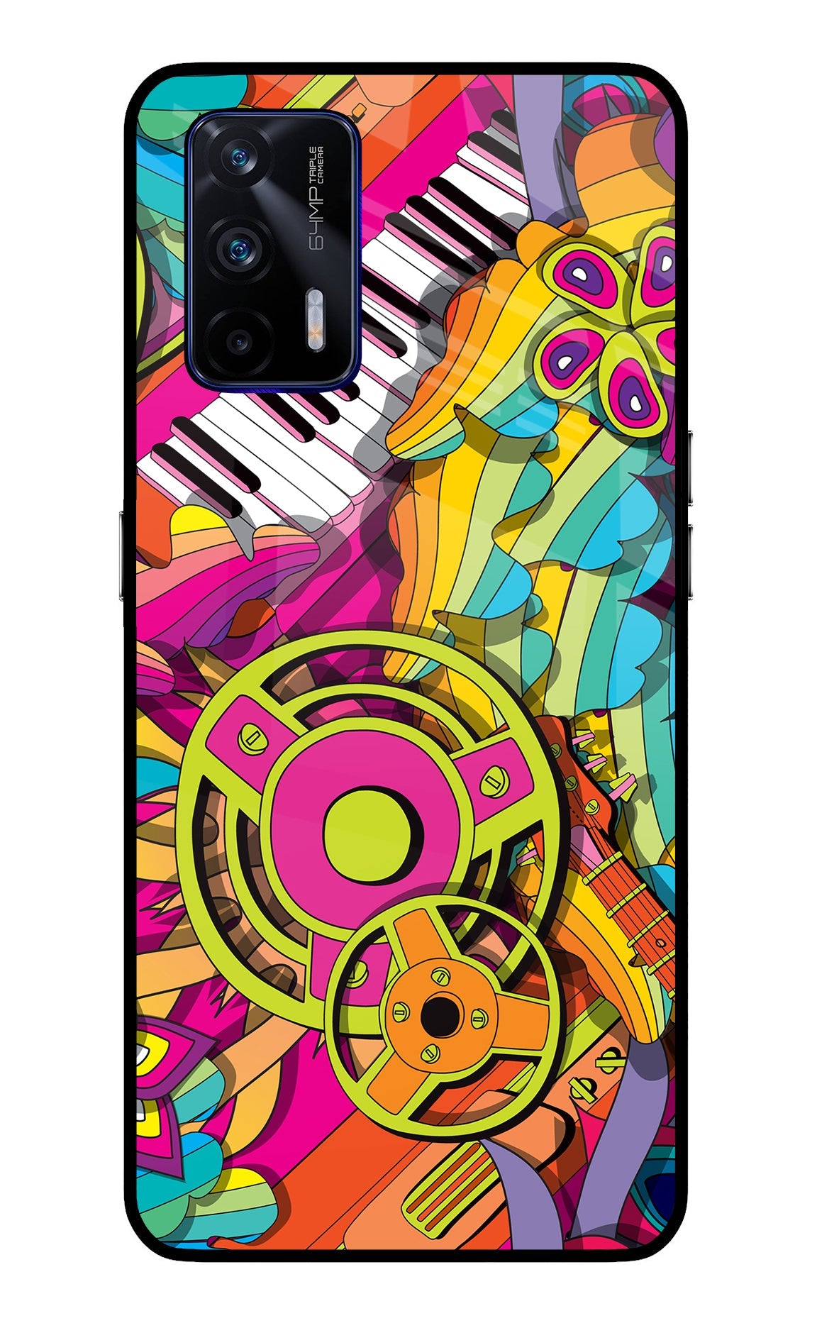 Music Doodle Realme GT 5G Glass Case