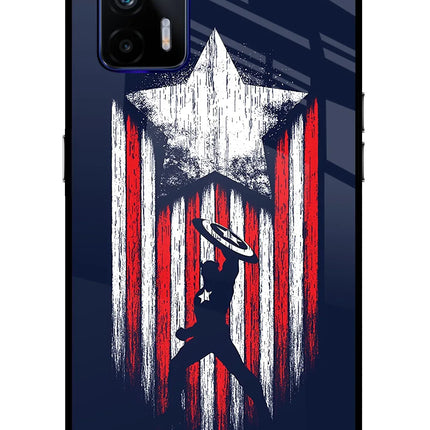 Captain America Marvel Art Realme GT 5G Glass Case
