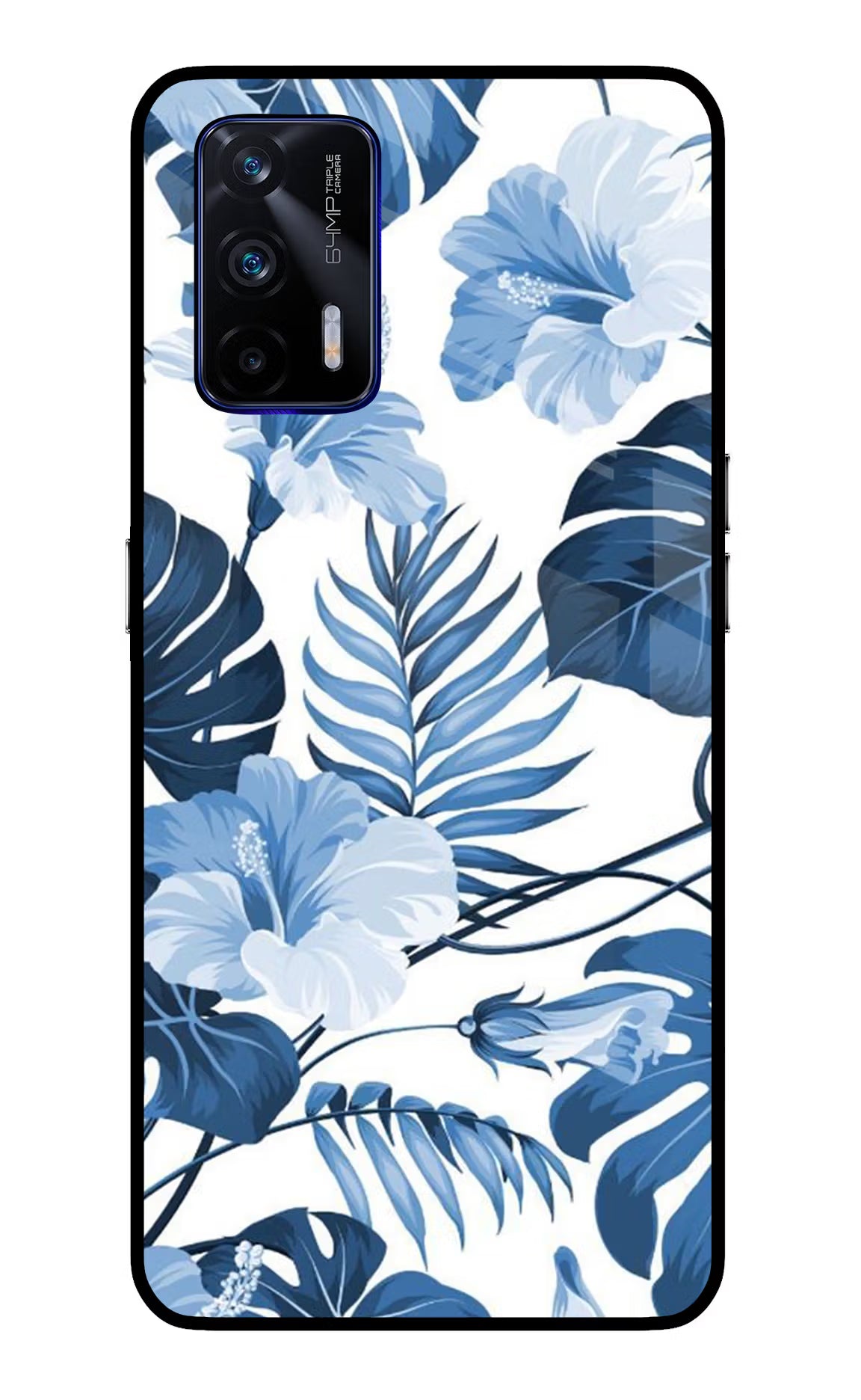 Fabric Art Realme GT 5G Glass Case Back Cover by Casekaro