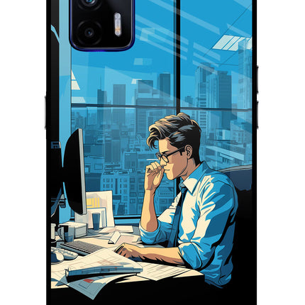 Focused Hustler (AI Generated) Realme GT 5G Glass Case